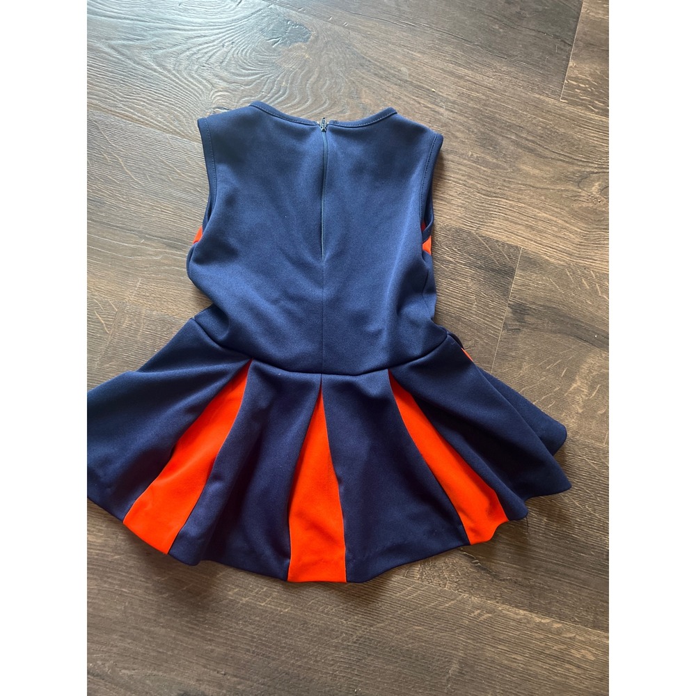Little King University of Illinois Fighting Illini Cheerleader Dress Kids Size 4 - Picture 2 of 4